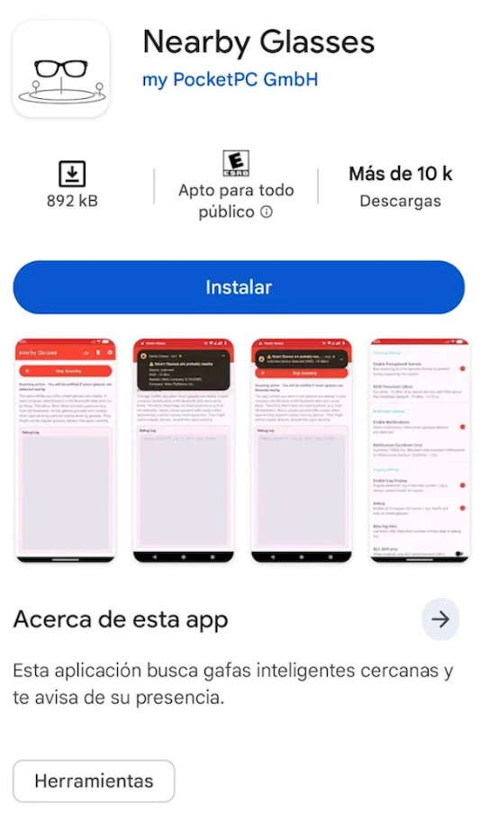 La Solución Tecnológica: Nearby Glasses, la App que Actúa como un Radar