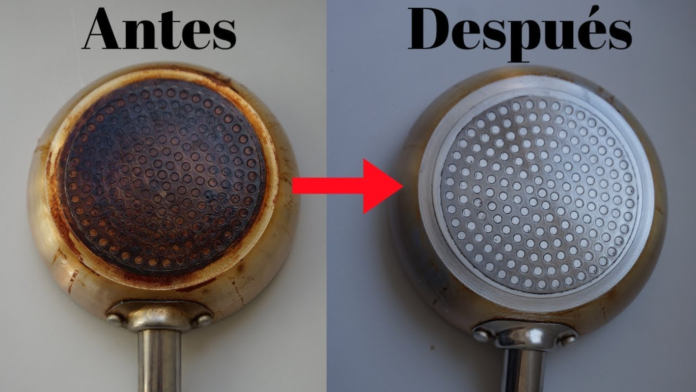 ¿Cómo eliminar las manchas de quemado de la base de tus sartenes con bicarbonato?