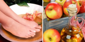 ¿Para qué sirve remojar los pies en vinagre de manzana antes de dormir?