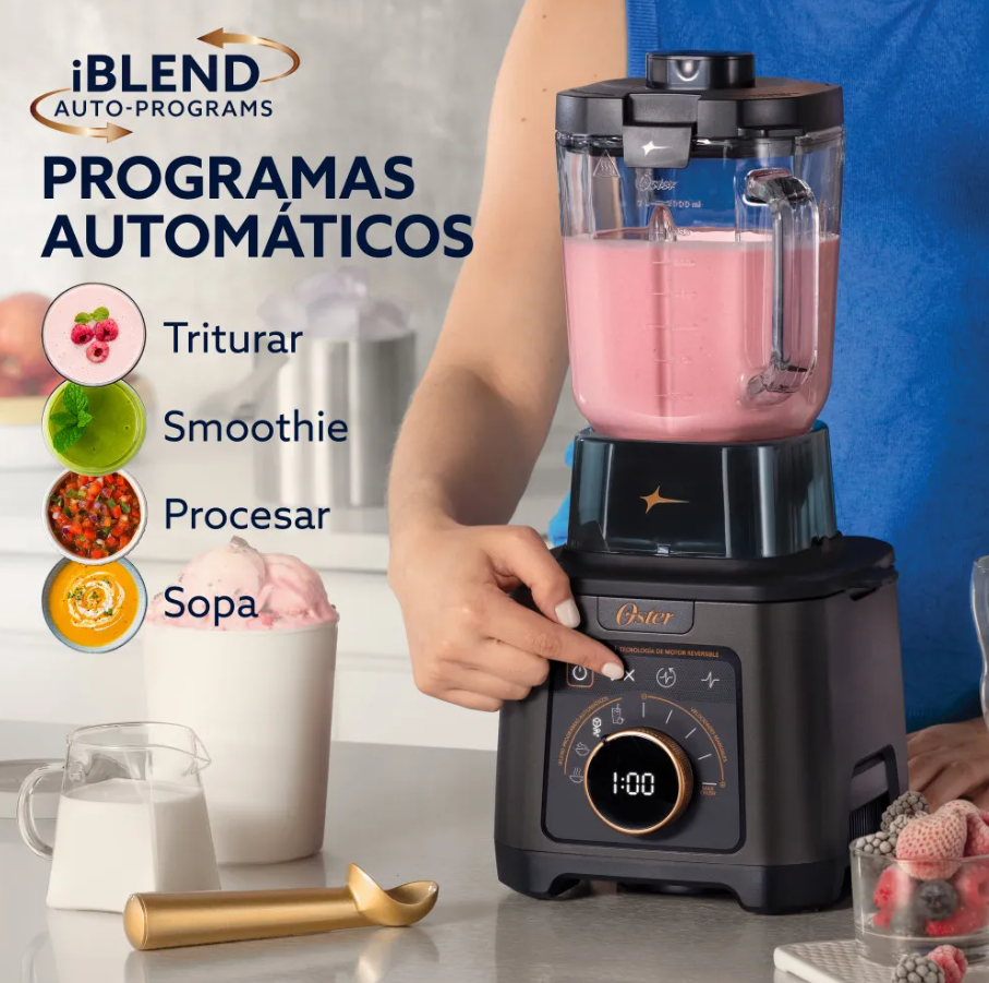 Oster Titan Professional: 4 Programas Automáticos iBlend®