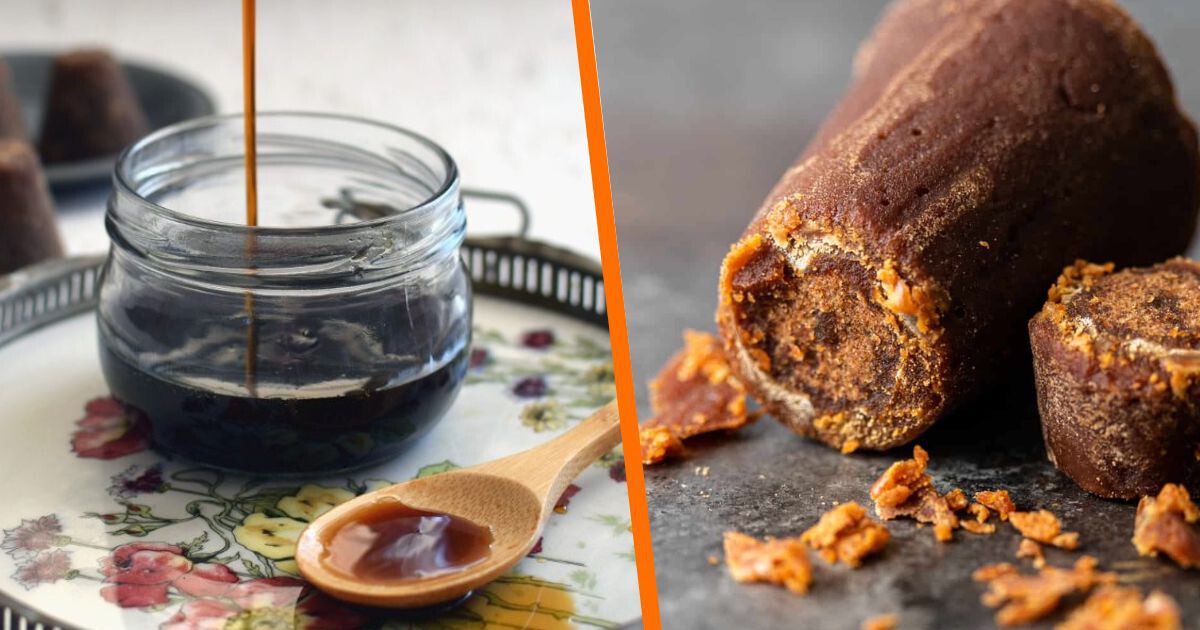 Miel de piloncillo hirviendo en olla de barro con canela clavos y especias para capirotada tradicional mexicana