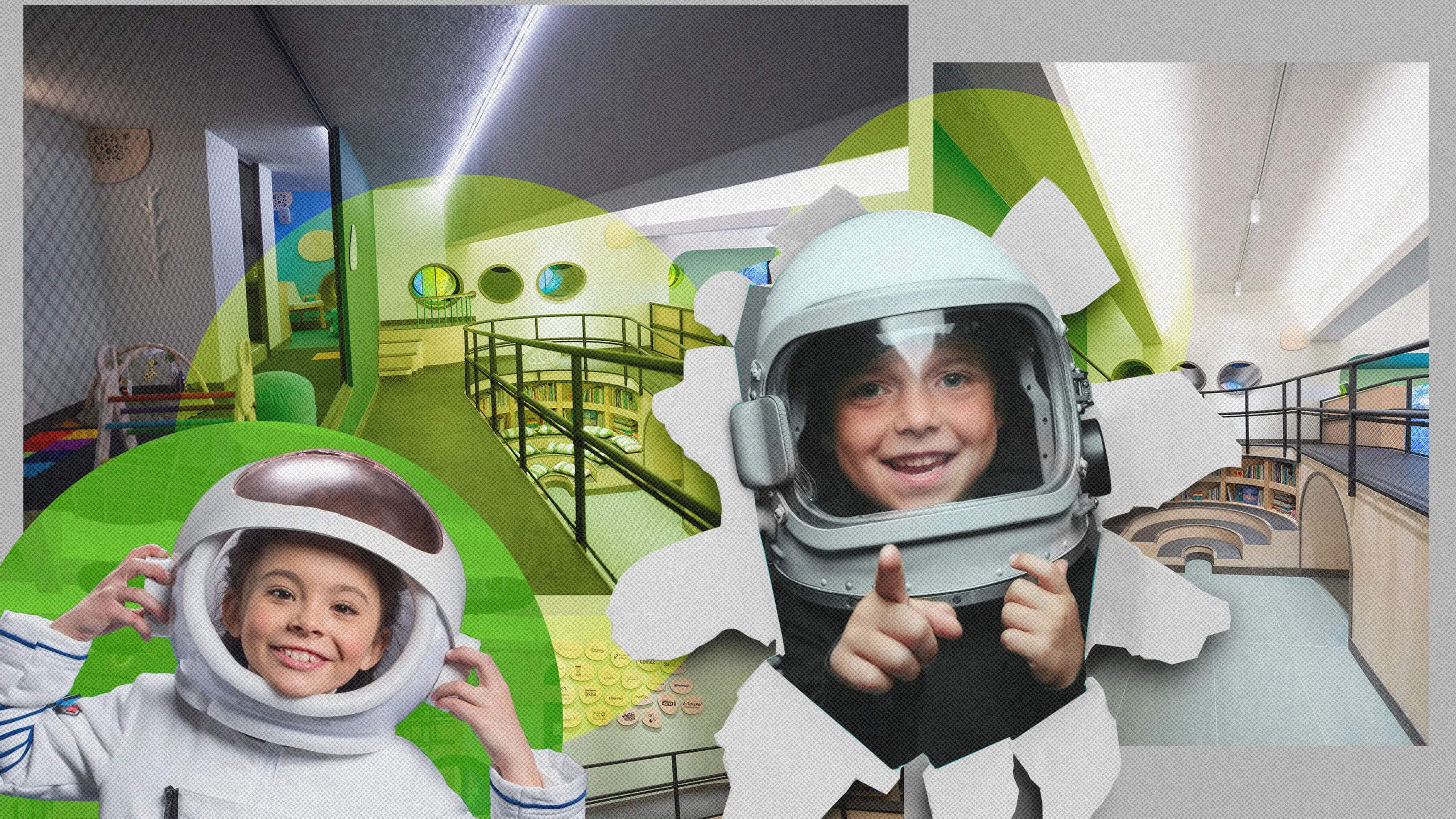 Niños experimentando con exhibiciones interactivas de ciencia en Universum UNAM con luces de colores y pantallas táctiles