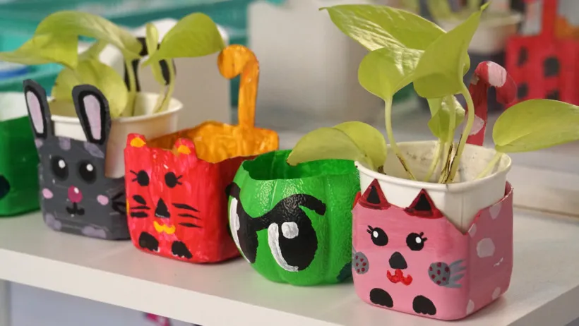 Creatividad y arte con materiales reciclados