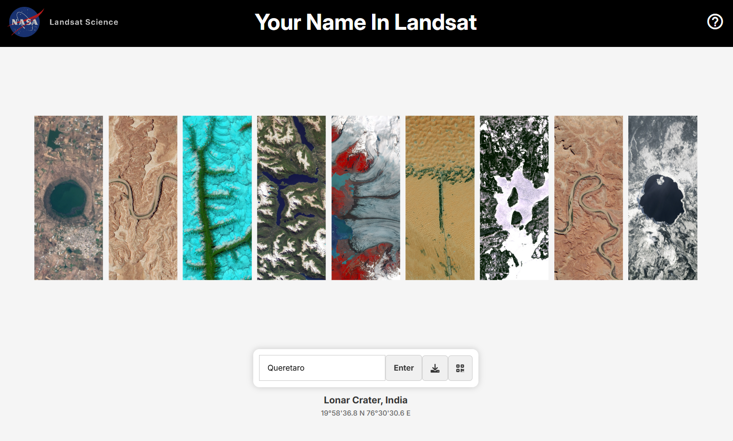 ¿Qué es "Your Name in Landsat" y cómo funciona la magia?