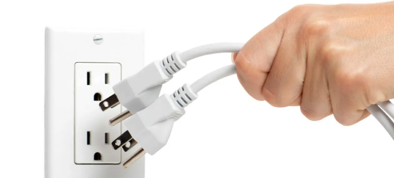 Desconecta los aparatos electrónicos