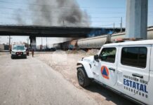 Tren embiste a pipa en Colón, Qro.