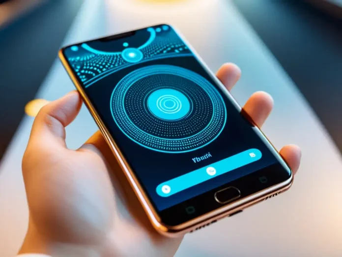 Usuario en México interactuando con la aplicación de inteligencia artificial Gemini Omni en su teléfono inteligente, 2026