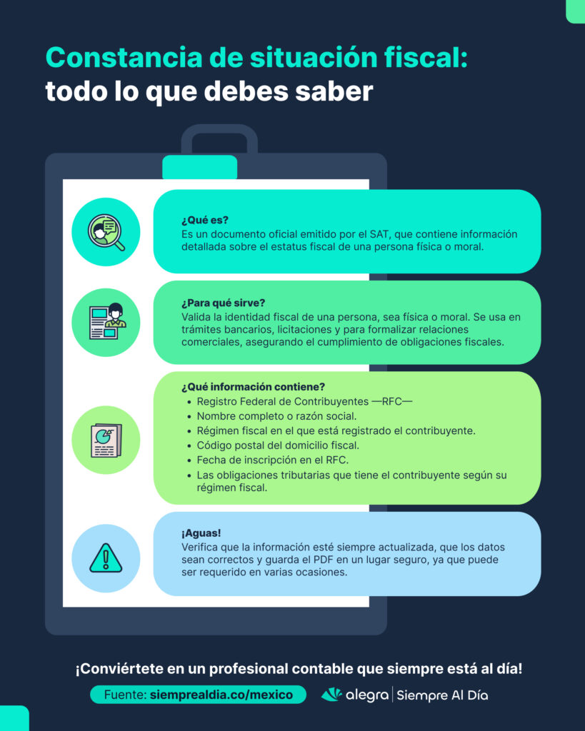 constancia situacion fiscal