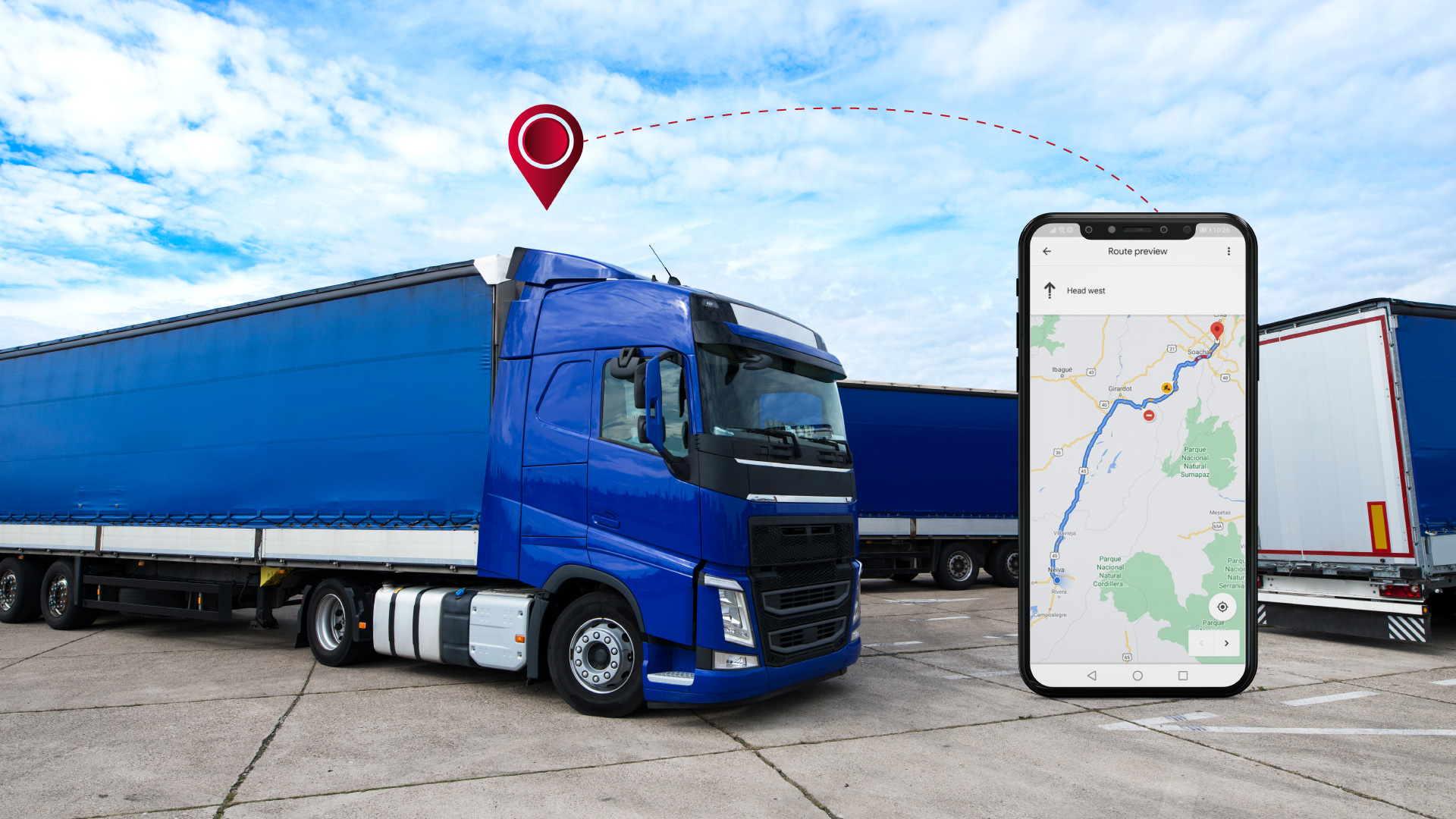 Dispositivo GPS de localización satelital para camiones de carga exento del registro de celulares