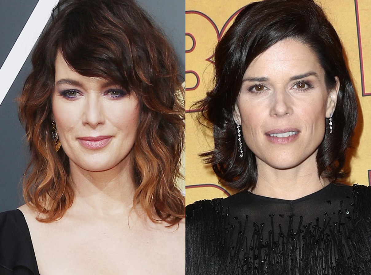Neve Campbell y Lena Headey (3 de octubre de 1973)