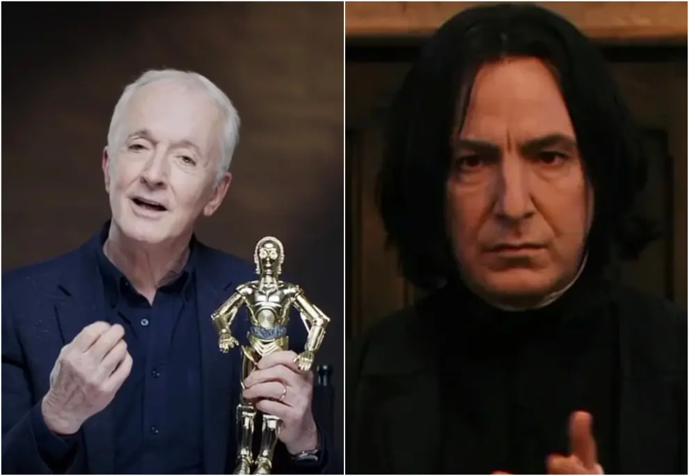 Alan Rickman y Anthony Daniels (21 de febrero de 1946)
