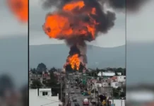 Explosión en almacén de gas sacude Tepeaca, Puebla
